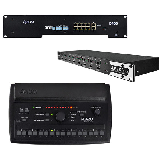 Aviom MIX320-A Analog A-Net Personal Monitoring System