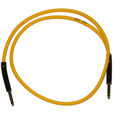 ADC Y2B 3 Pole Bantam to Bantam Yellow Patch Cable with Nickel Connectors - 2 Feet