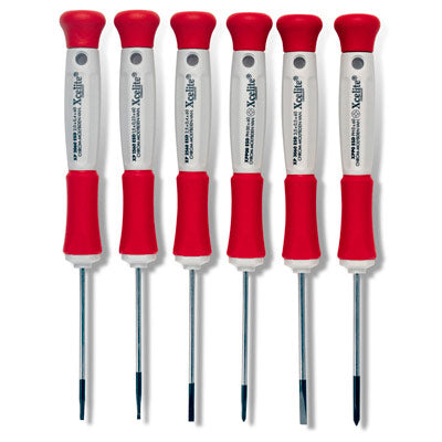 Xcelite XP600 6-Piece Precision Slotted and Phillips Screwdriver Set - ESD Safe