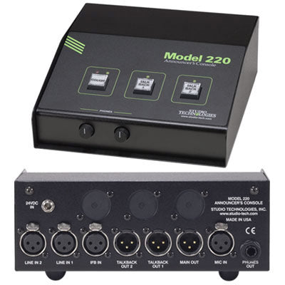 Studio Technologies Model 220 2-Channel Announcer's Console