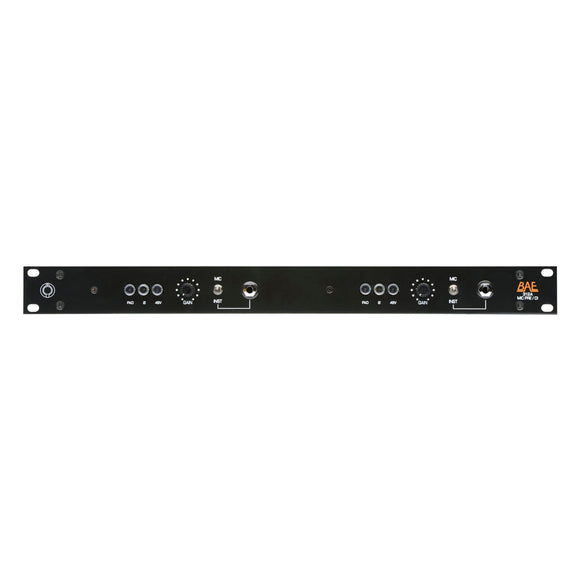 BAE Dual 312A Rackmount 2 Channel Mic Preamp (No PSU)