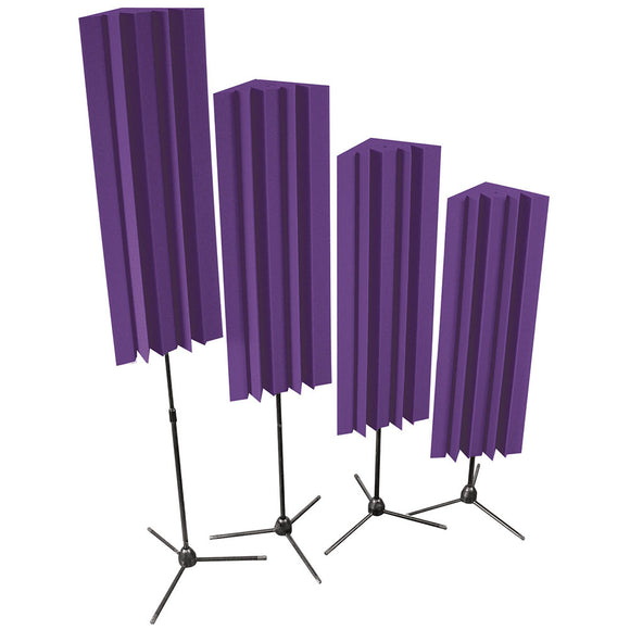 Auralex Stand Mounted LENRD Bass Trap with Stand (Purple, Box of 4)