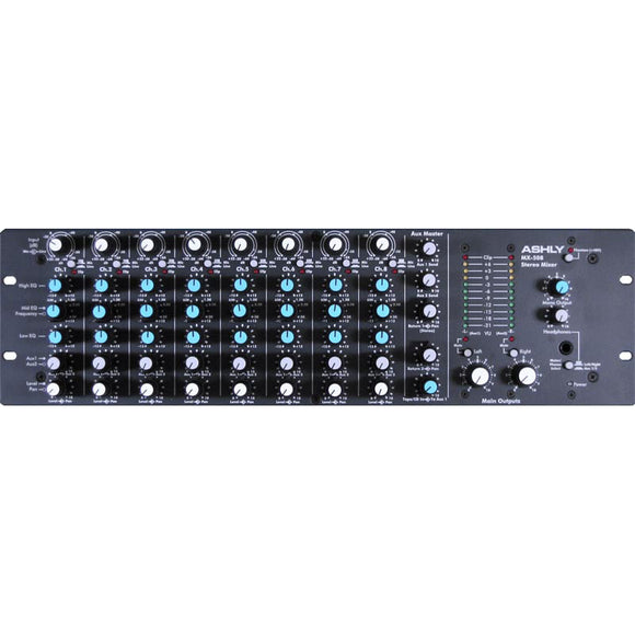 Ashly Mx-508 Eight Input Stereo Rack-mountable Mic / Line Mixer